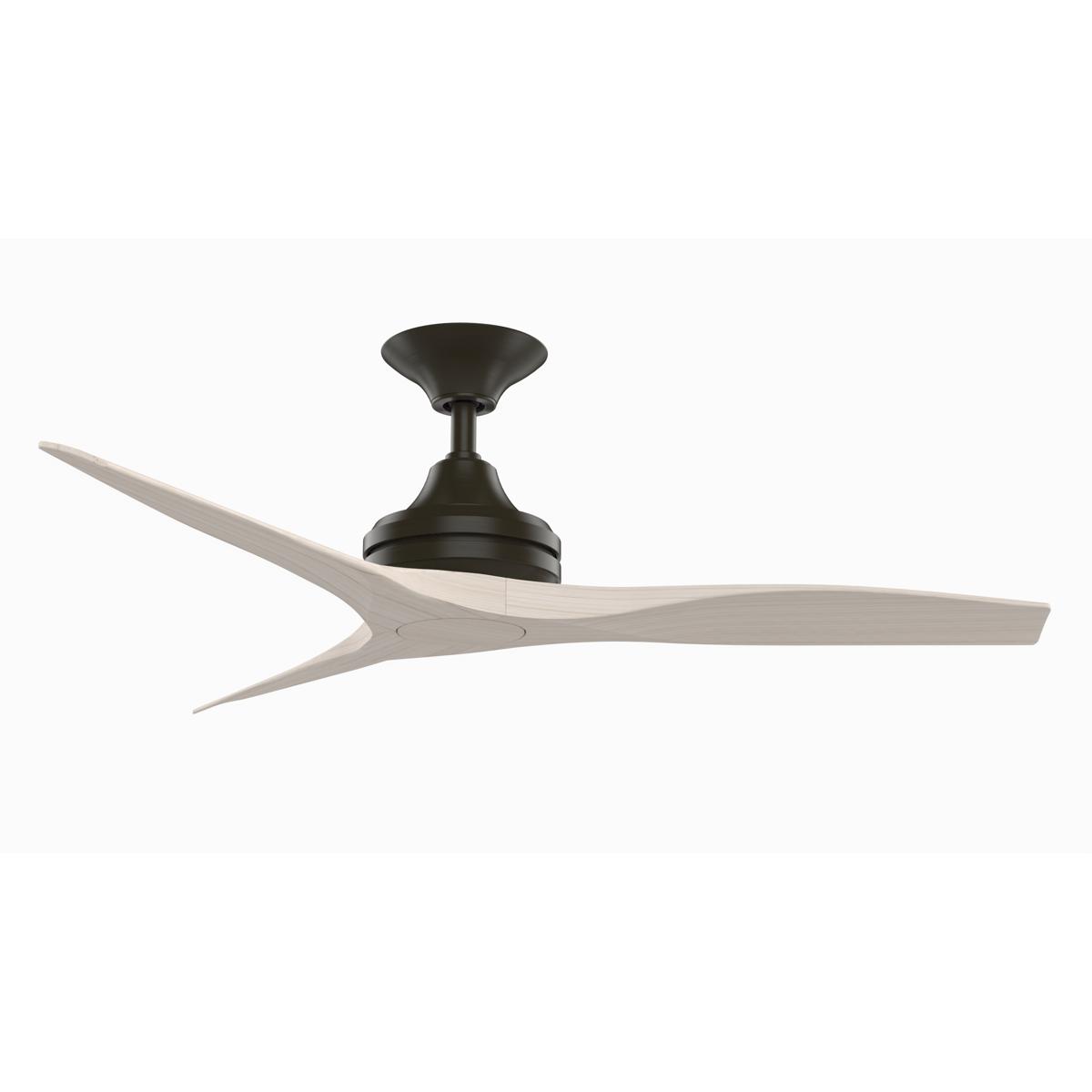Fanimation FP6721BDZ-48WW Spitfire 48 inch Dark Bronze with White Washed Blades Indoor/Outdoor Ceiling Fan, Kit