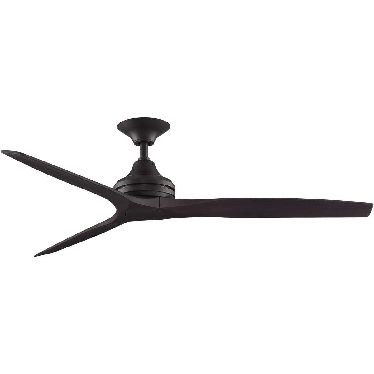 Fanimation FP6721BDZ-60DWA Spitfire 60 inch Dark Bronze with Dark Walnut Blades Indoor/Outdoor Ceiling Fan, Kit