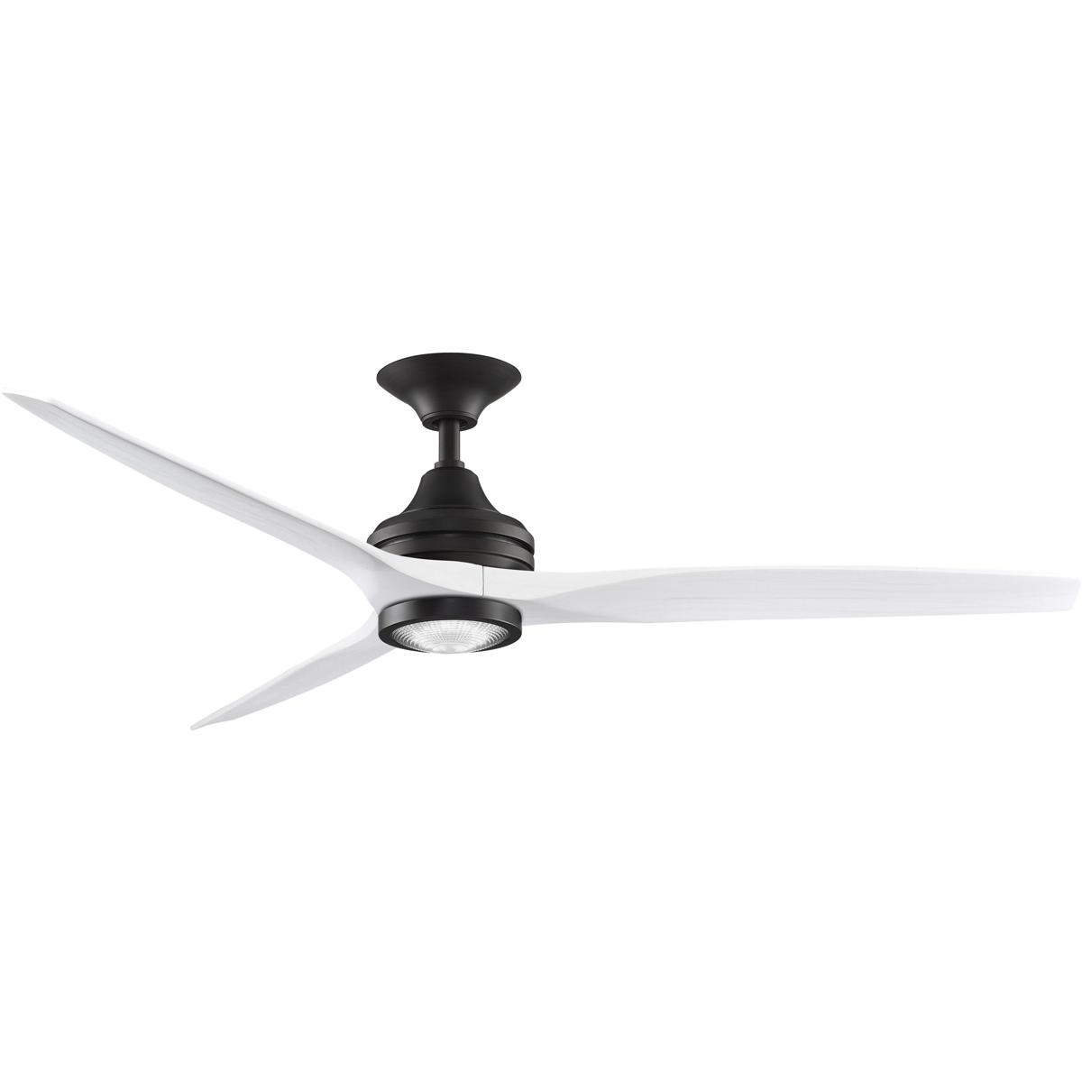 Fanimation FP6721BDZ-60WW-LK Spitfire 60 inch Dark Bronze with White Washed Blades Indoor/Outdoor Ceiling Fan, Kit