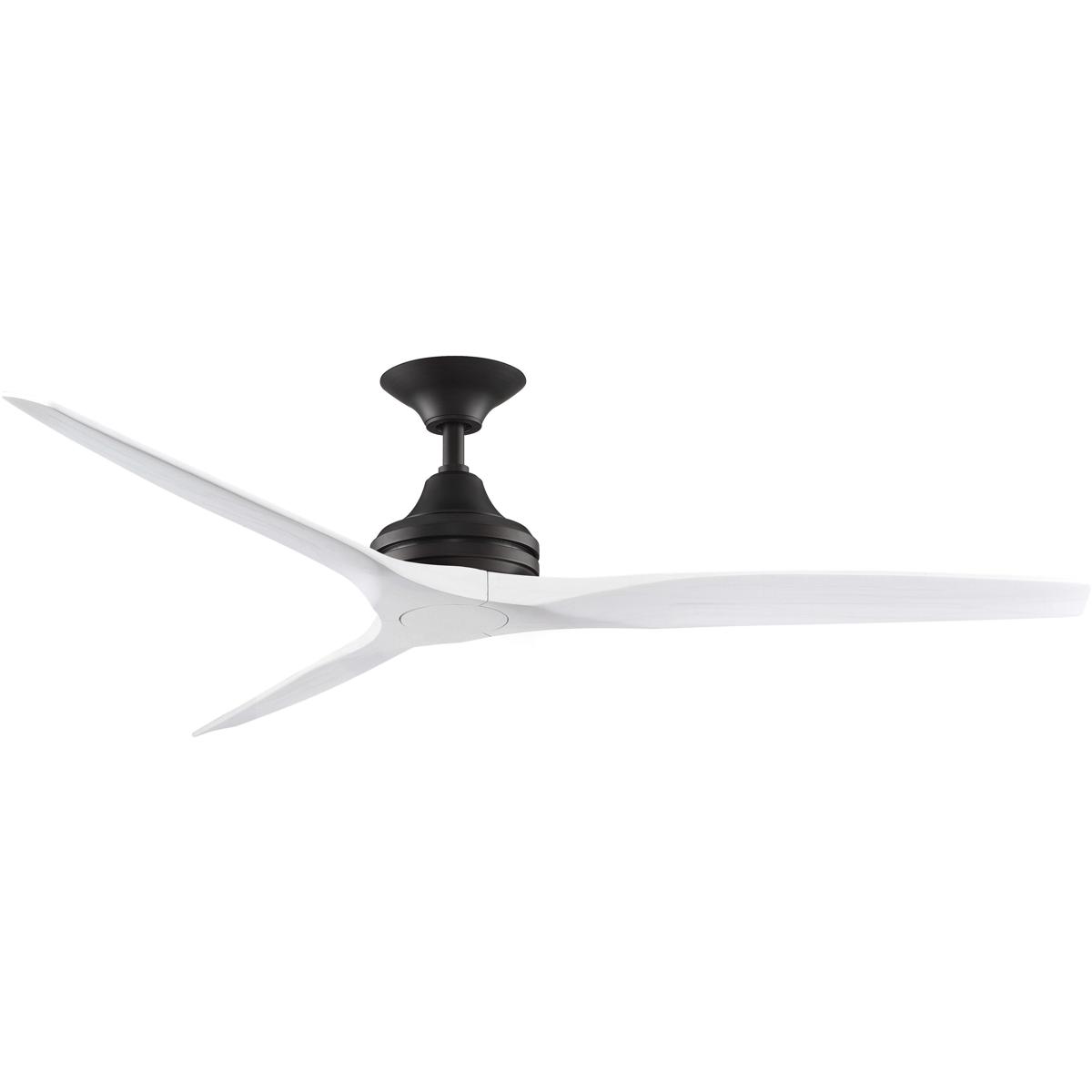 Fanimation FP6721BDZ-60WW Spitfire 60 inch Dark Bronze with White Washed Blades Indoor/Outdoor Ceiling Fan, Kit