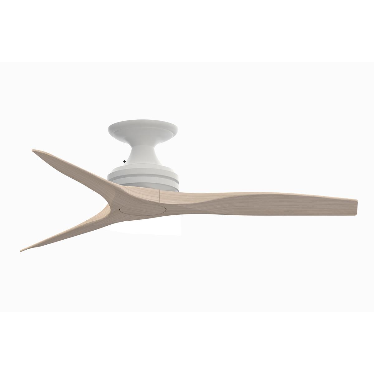 Fanimation FP6721BMW-48WW-F Spitfire 48 inch Matte White with White Washed Blades Indoor/Outdoor Ceiling Fan, Kit