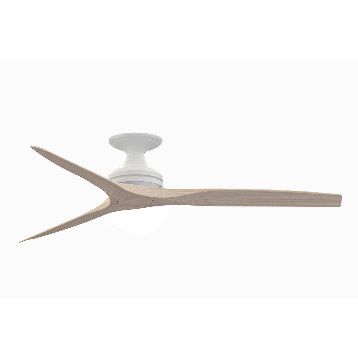 Fanimation FP6721BMW-60WW-F Spitfire 60 inch Matte White with White Washed Blades Indoor/Outdoor Ceiling Fan, Kit