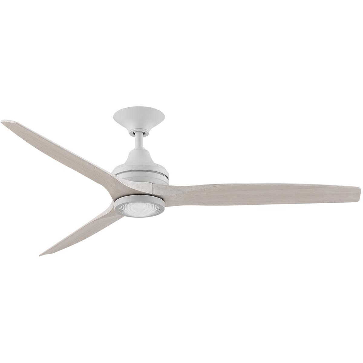 Fanimation FP6721BMW-60WW-LK Spitfire 60 inch Matte White with White Washed Blades Indoor/Outdoor Ceiling Fan, Kit