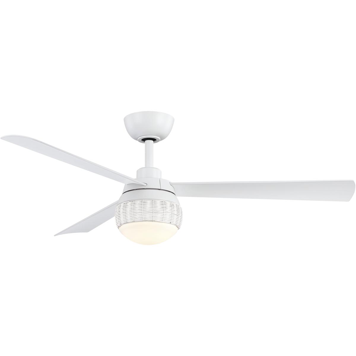 Fanimation FP6837MW Paget 52 inch Matte White Ceiling Fan