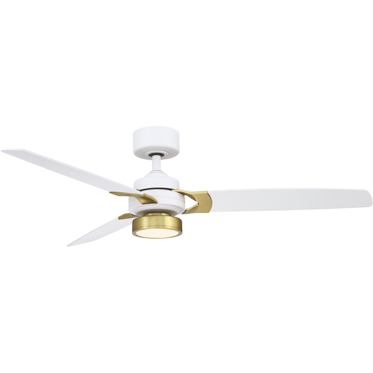 Fanimation FP7634MWBS Amped 52 inch Matte White Ceiling Fan