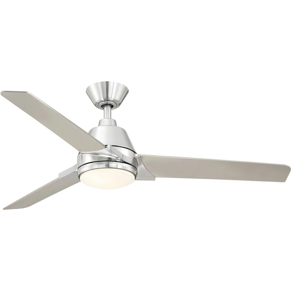 Fanimation FP8406BN Pyramid 52 inch Brushed Nickel Ceiling Fan in 3