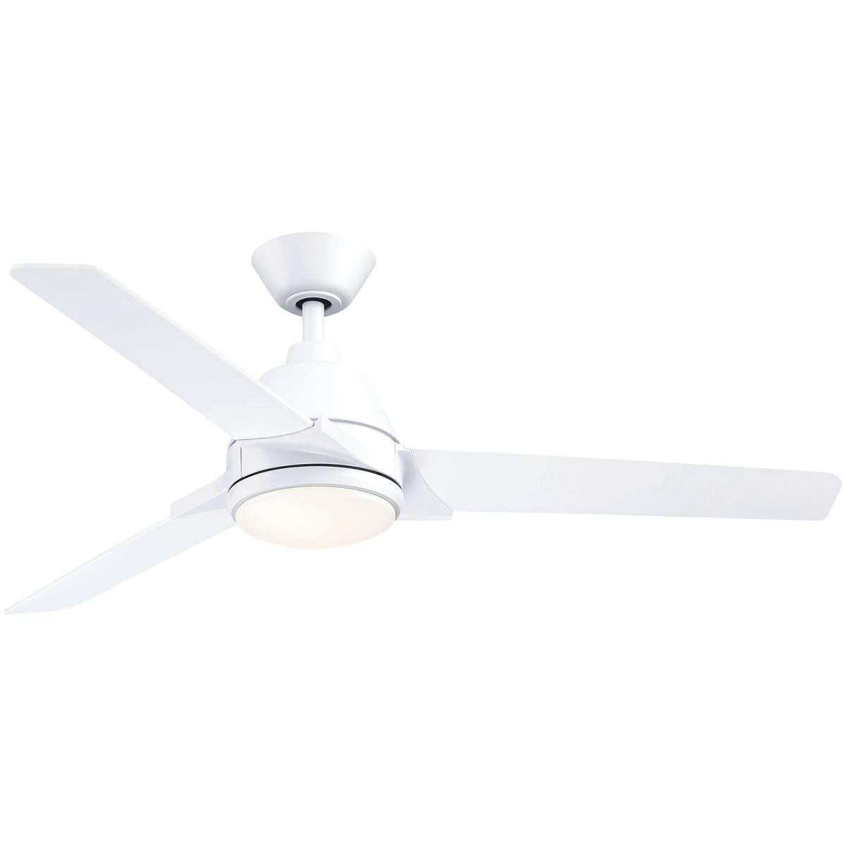 Fanimation FP8406MW Pyramid 52 inch Matte White Ceiling Fan in 3