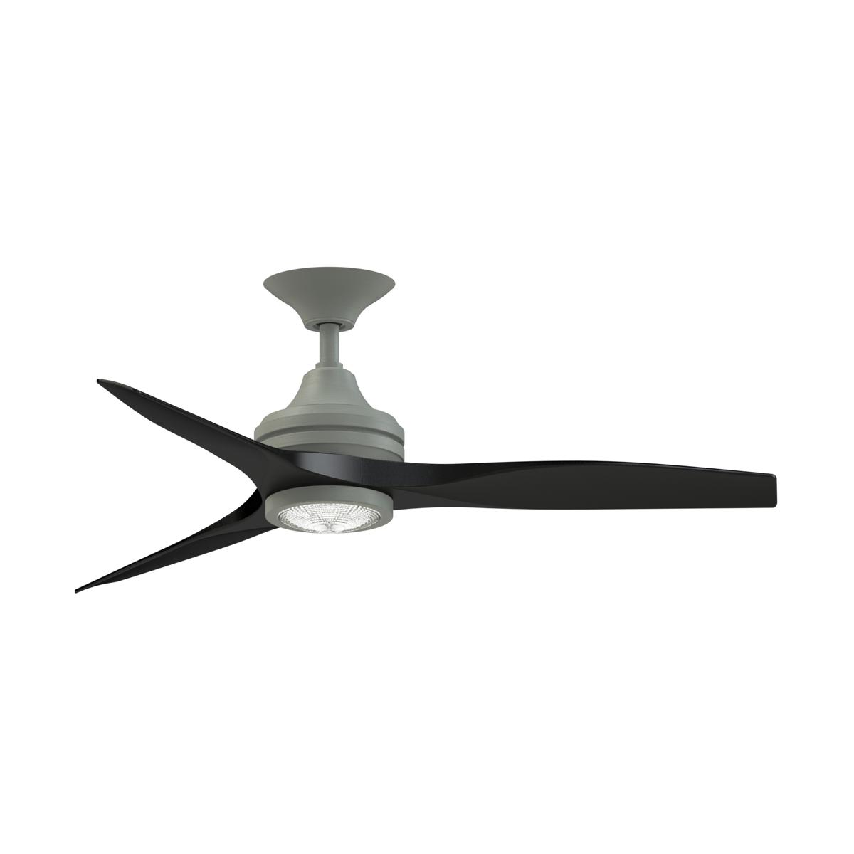 Fanimation FP6721BAGP-48BL-LK Spitfire 48 inch Antique Graphite with Black Blades Indoor/Outdoor Ceiling Fan, Kit