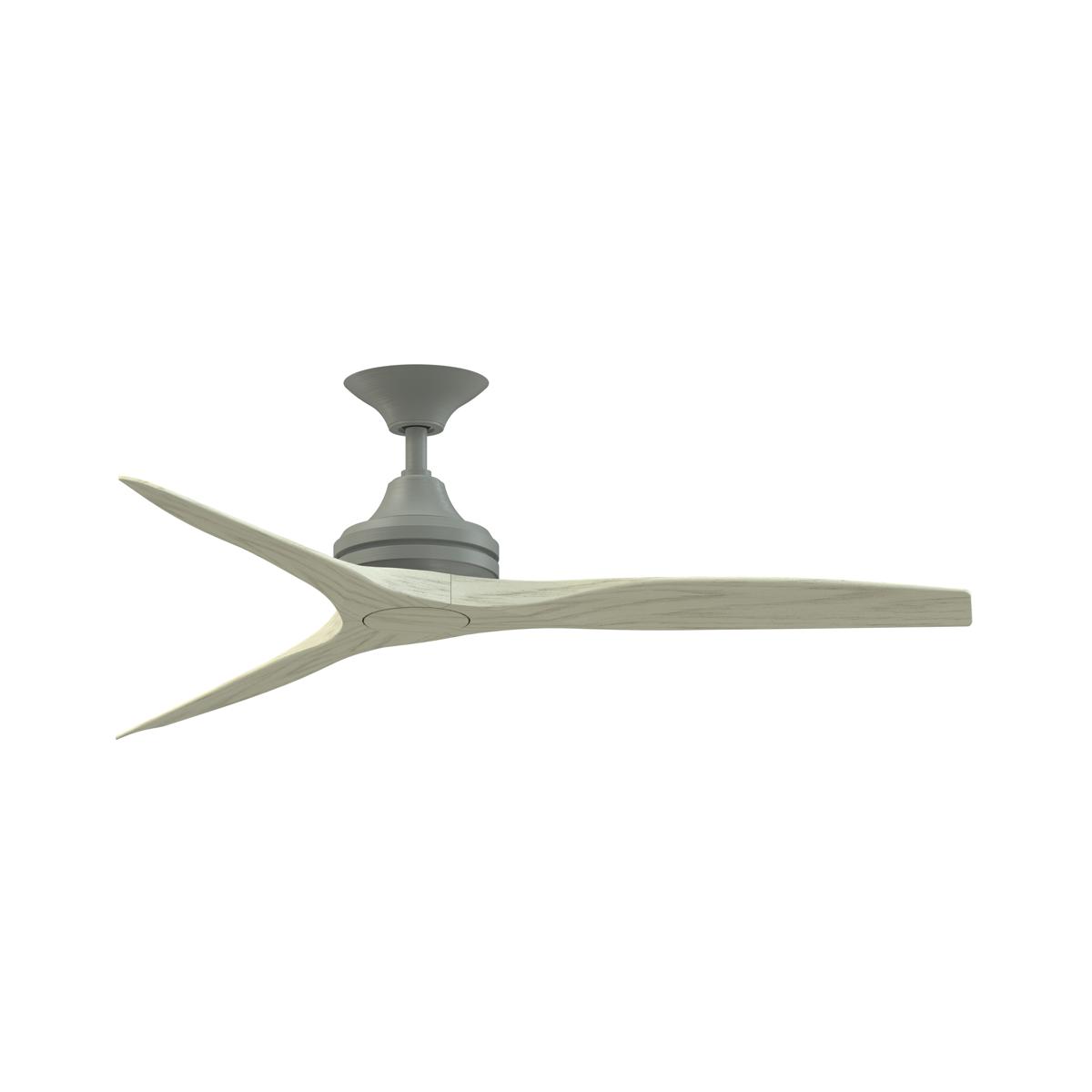 Fanimation FPD6721BAGP-54LO Spitfire 54 inch Antique Graphite with Light Oak Blades Indoor/Outdoor Smart Ceiling Fan in 21, Kit
