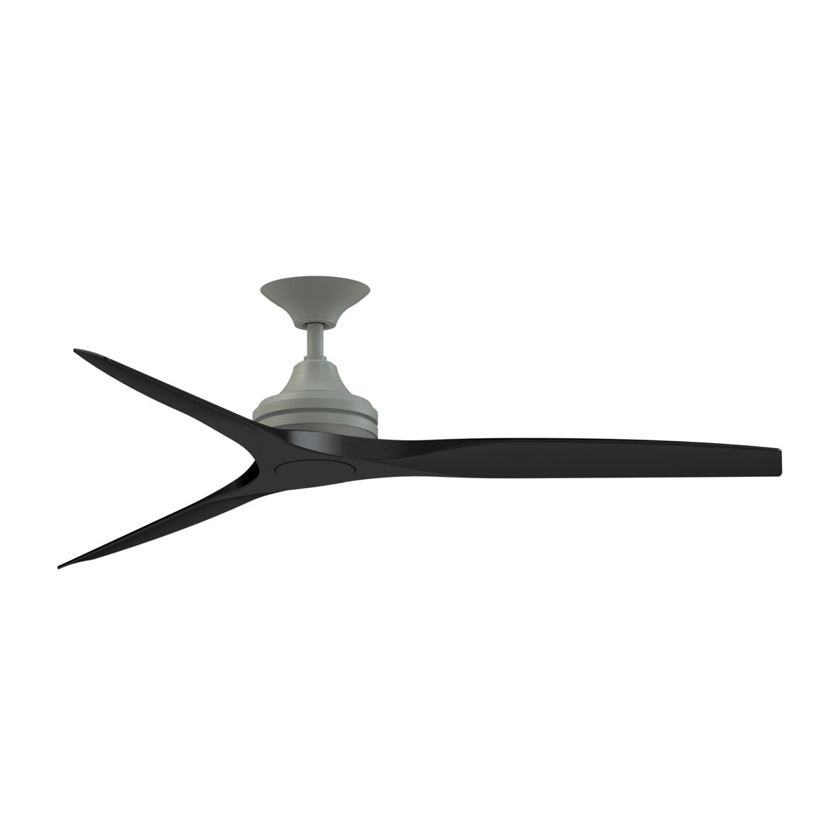 Fanimation FP6721BAGP-60BL Spitfire 60 inch Antique Graphite with Black Blades Indoor/Outdoor Ceiling Fan, Kit