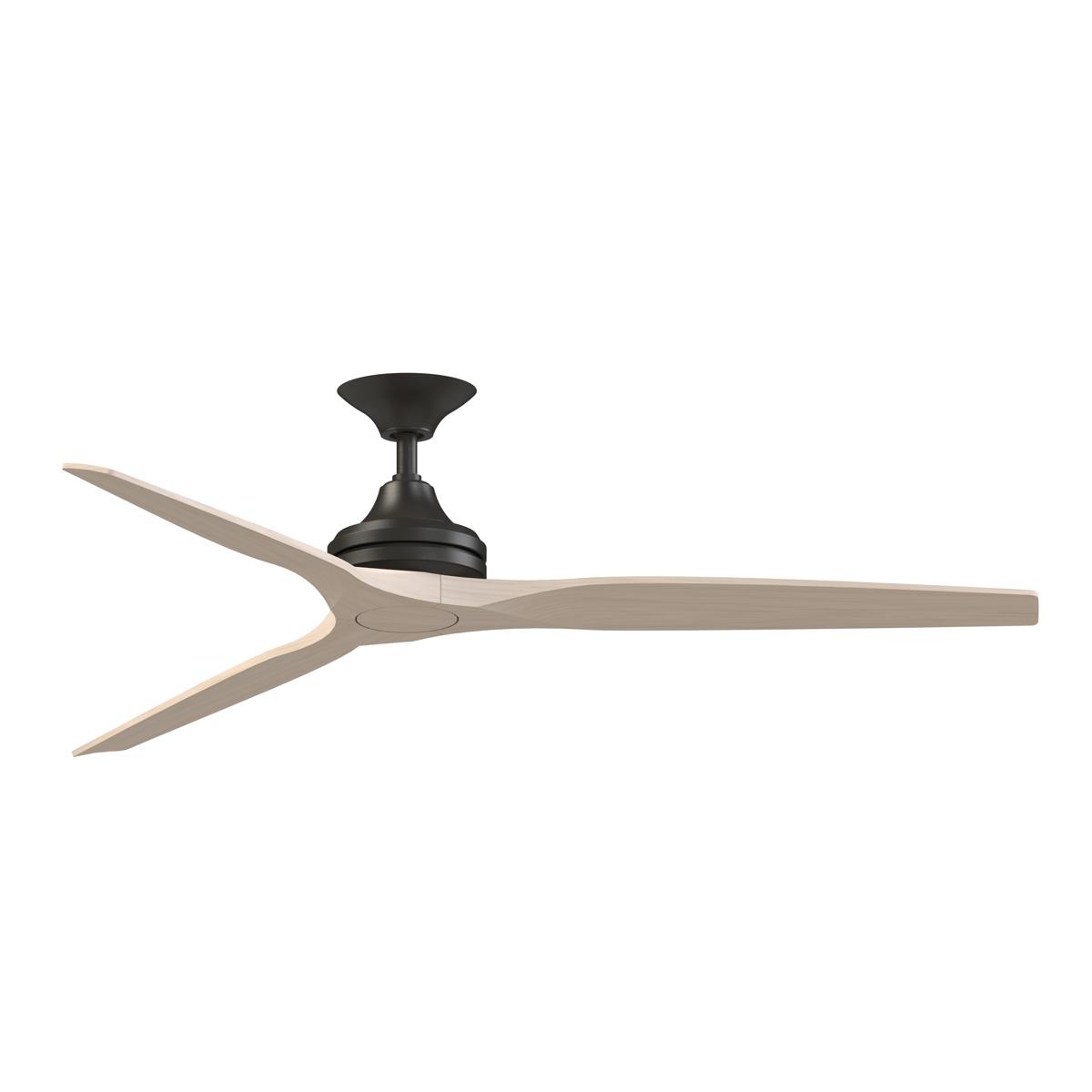 Fanimation FPD6721BDZ-64WW Spitfire 64 inch Dark Bronze with White Washed Blades Indoor/Outdoor Smart Ceiling Fan in 14, Kit