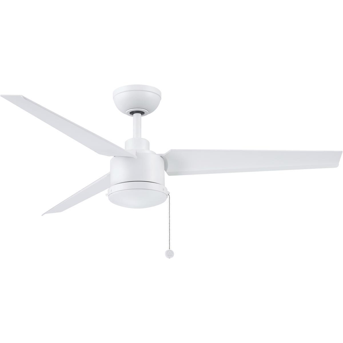 Fanimation FPD7617MWW PC/DC NL 52 inch Matte White Ceiling Fan in 3
