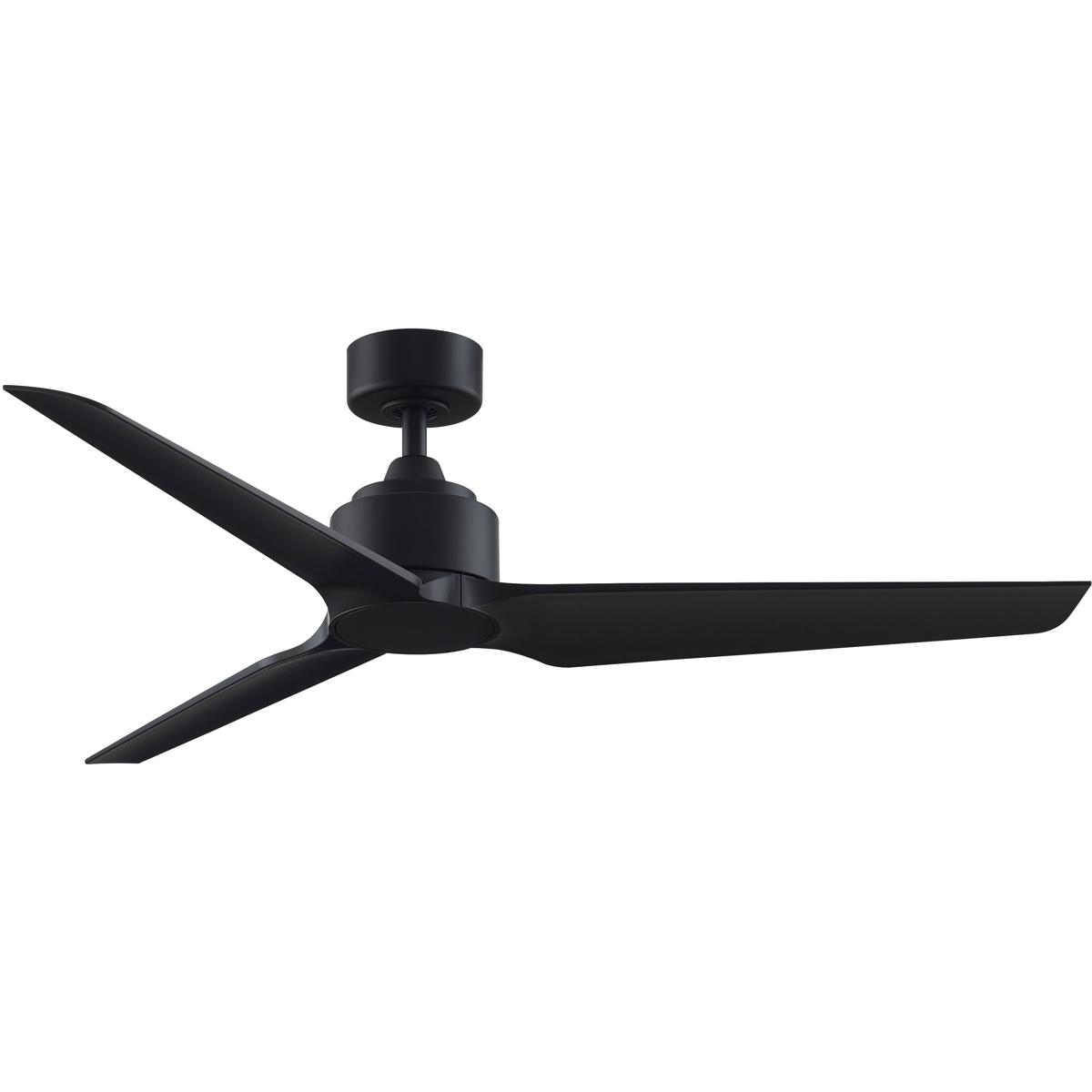 Fanimation FPD8514BLW-56BLW TriAire Custom 52 inch Black Indoor/Outdoor Smart Ceiling Fan in 56, Kit