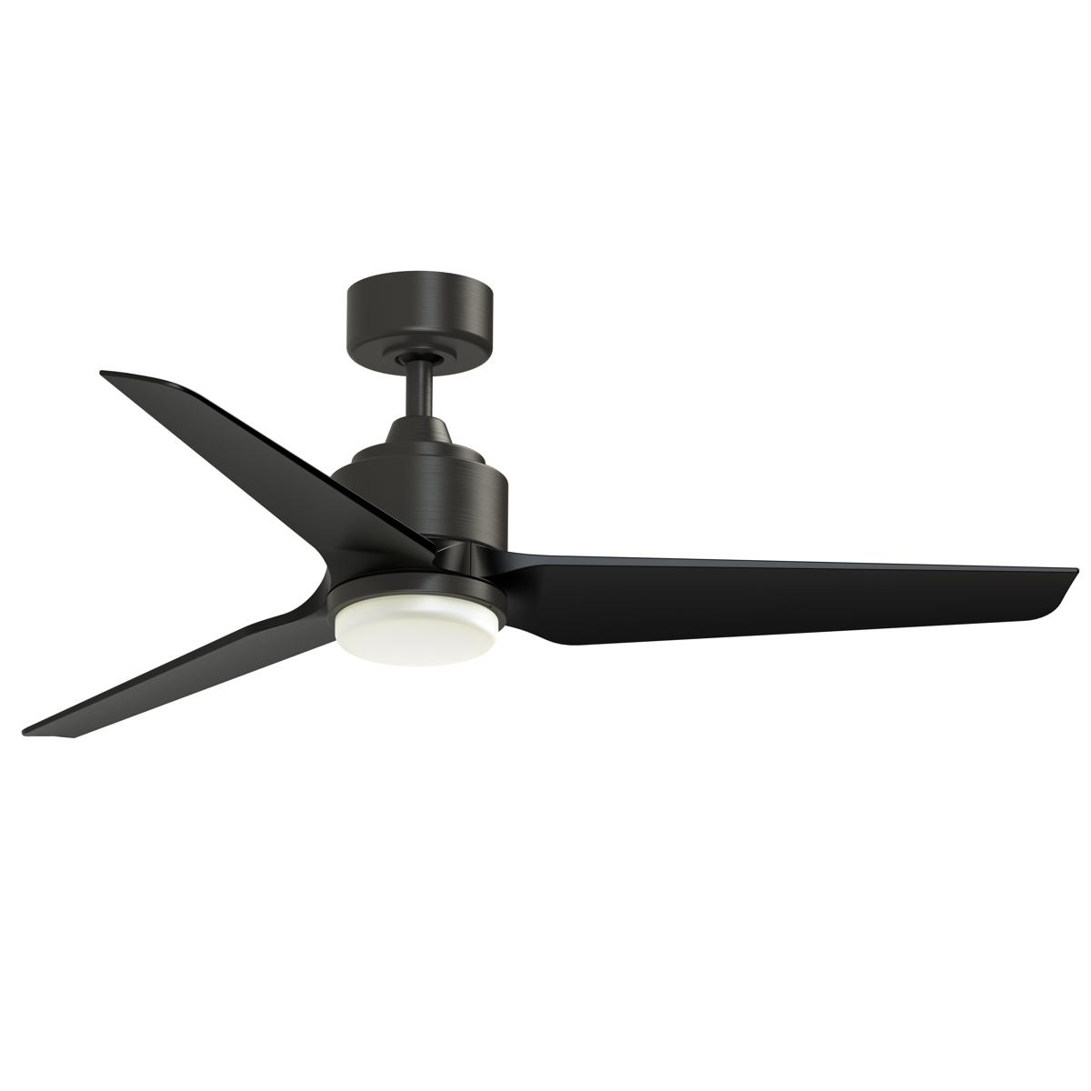Fanimation FPD8514DZW-52BLW-LK TriAire Custom 52 inch Dark Bronze with Black Blades Indoor/Outdoor Smart Ceiling Fan, Kit