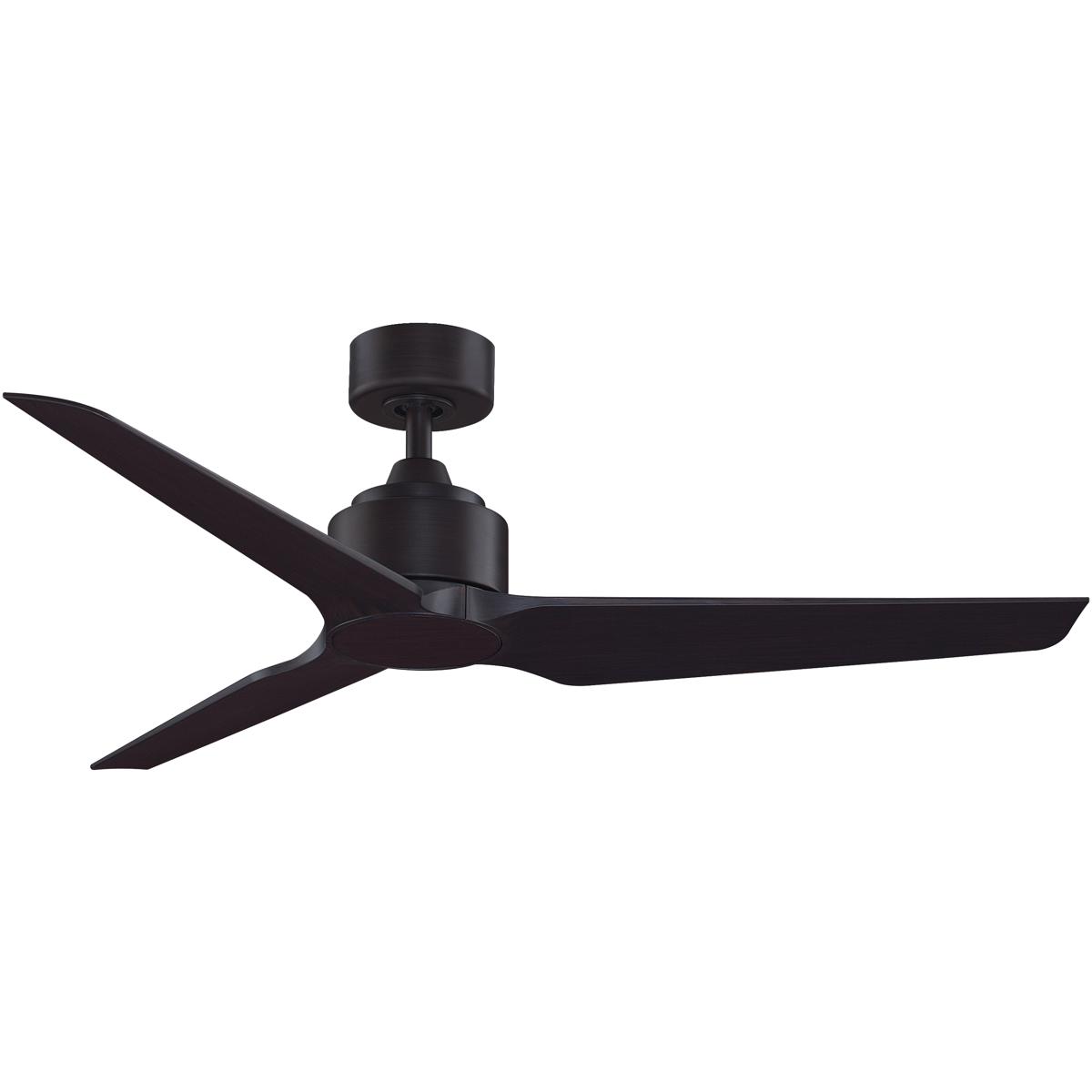 Fanimation FPD8514DZW-52DWAW TriAire Custom 52 inch Dark Bronze with Dark Walnut Blades Indoor/Outdoor Smart Ceiling Fan, Kit