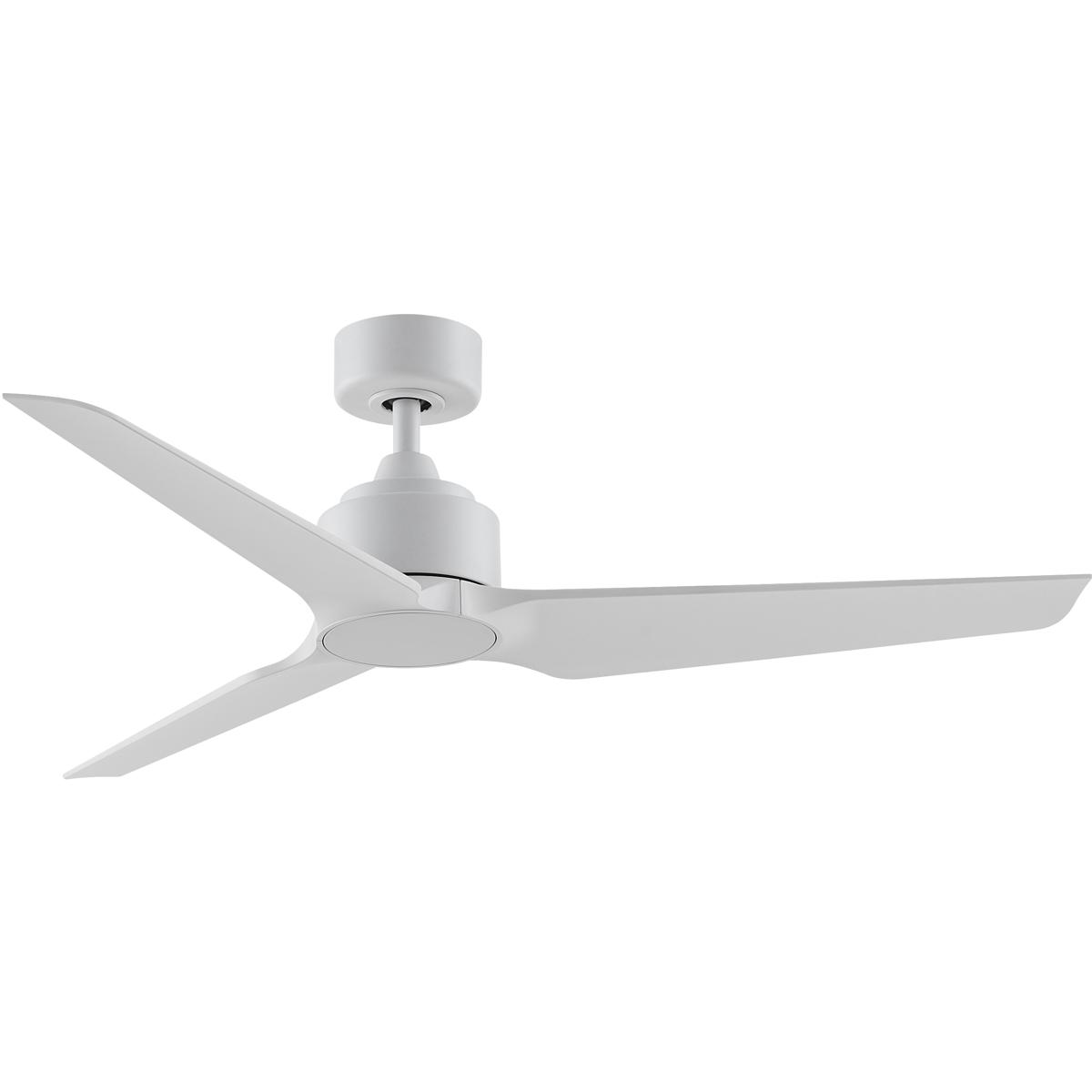 Fanimation FPD8514MWW-52MWW TriAire Custom 52 inch Matte White Indoor/Outdoor Smart Ceiling Fan, Kit