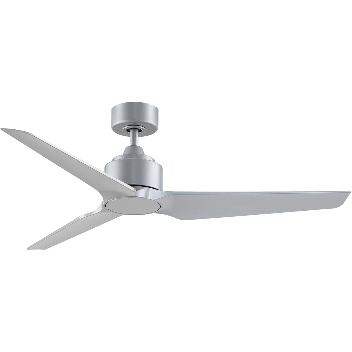 Fanimation FPD8514SLW-52SLW TriAire Custom 52 inch Silver Indoor/Outdoor Smart Ceiling Fan, Kit
