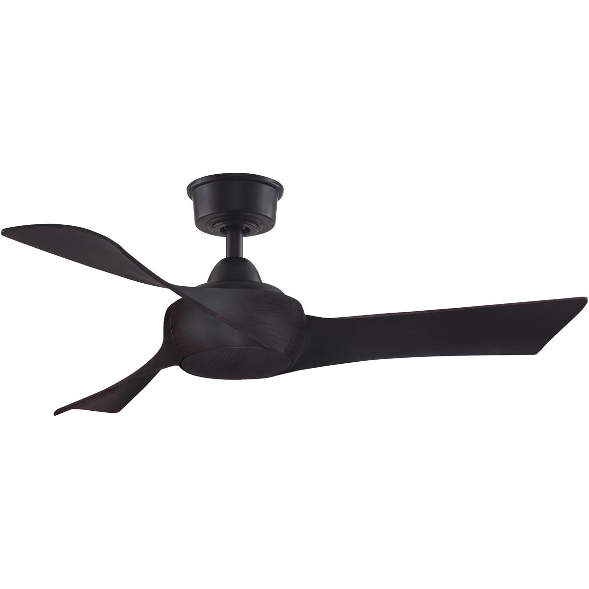 Fanimation FPD8530DZ-44DWA Wrap Custom 44 inch Dark Bronze with Dark Walnut Blades Indoor/Outdoor Smart Ceiling Fan, Kit