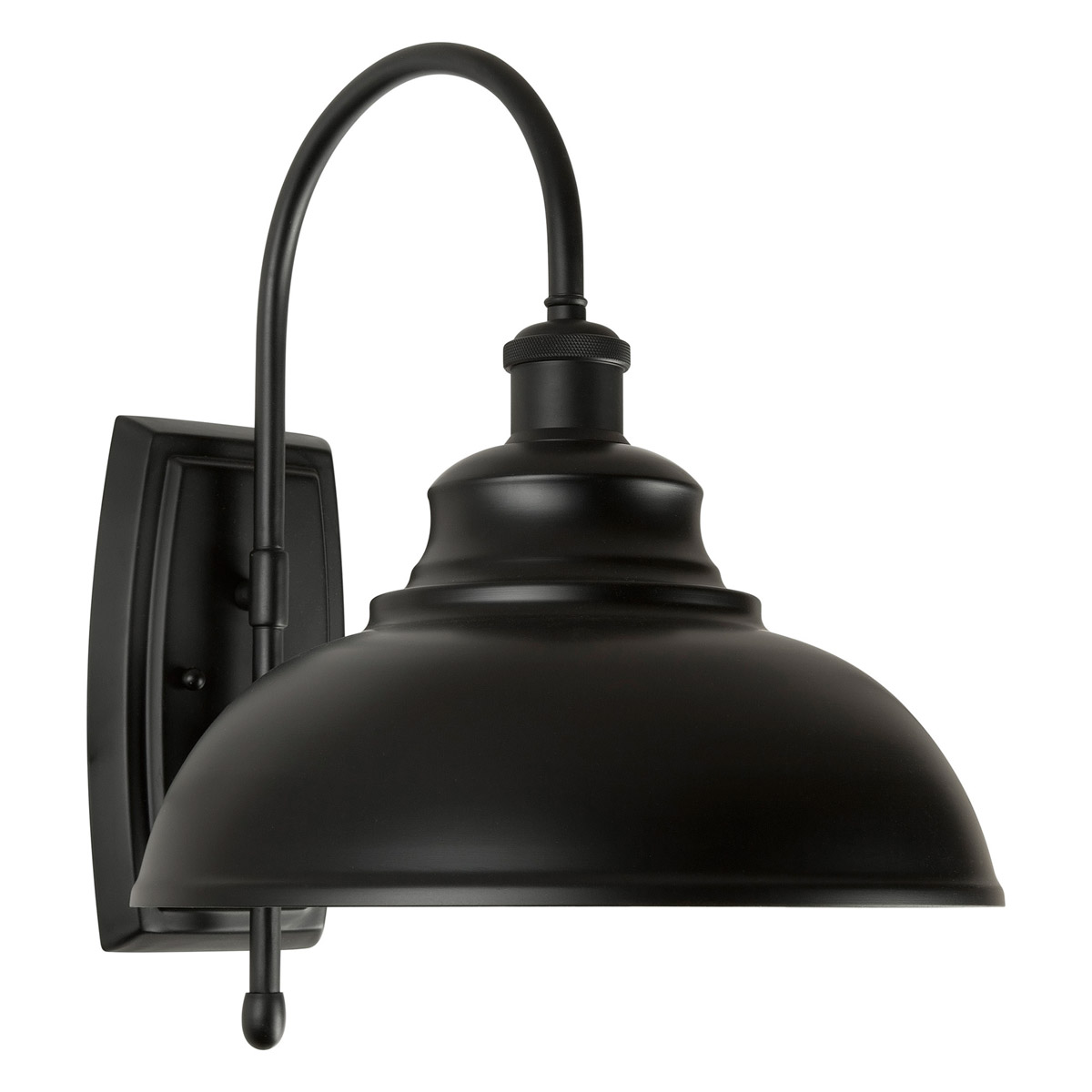 Forte Lighting 1690-01-04 Signature 1 Light 15 inch Black Outdoor Wall Light