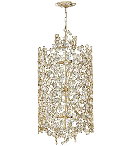 Fredrick Ramond Fr44819slf Anya 9 Light 20 Inch Silver Leaf Chandelier Ceiling Light