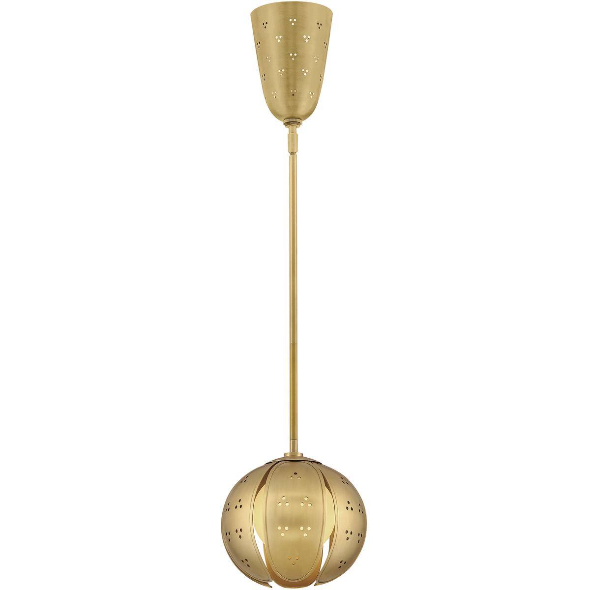Fredrick Ramond FR46967UB-LL Anthos 2 Light 9 inch Unlacquered Brass Pendant Ceiling Light