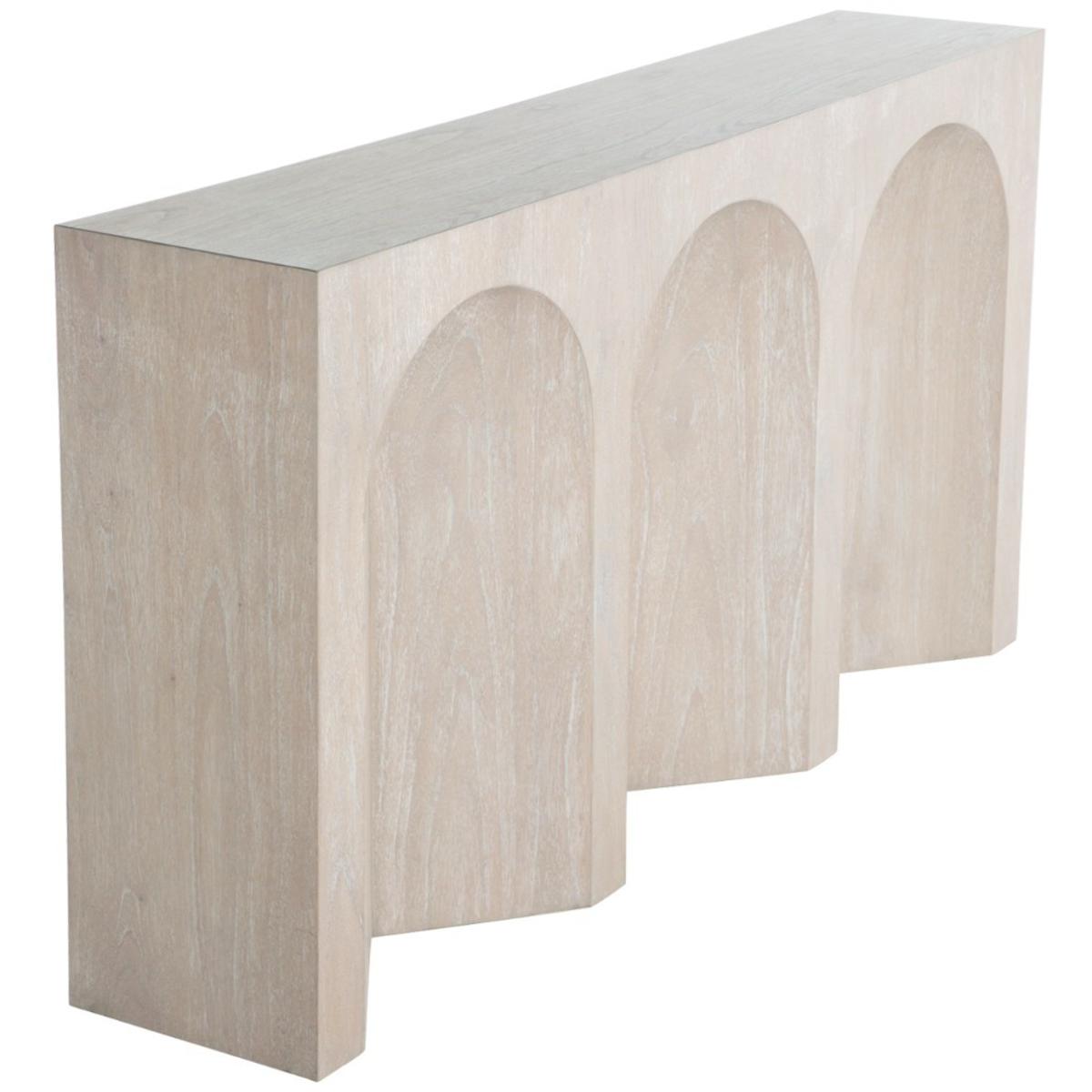 Gabby SCH-170200 Arlee 60 X 12 inch Cerused Light Natural Console Table
