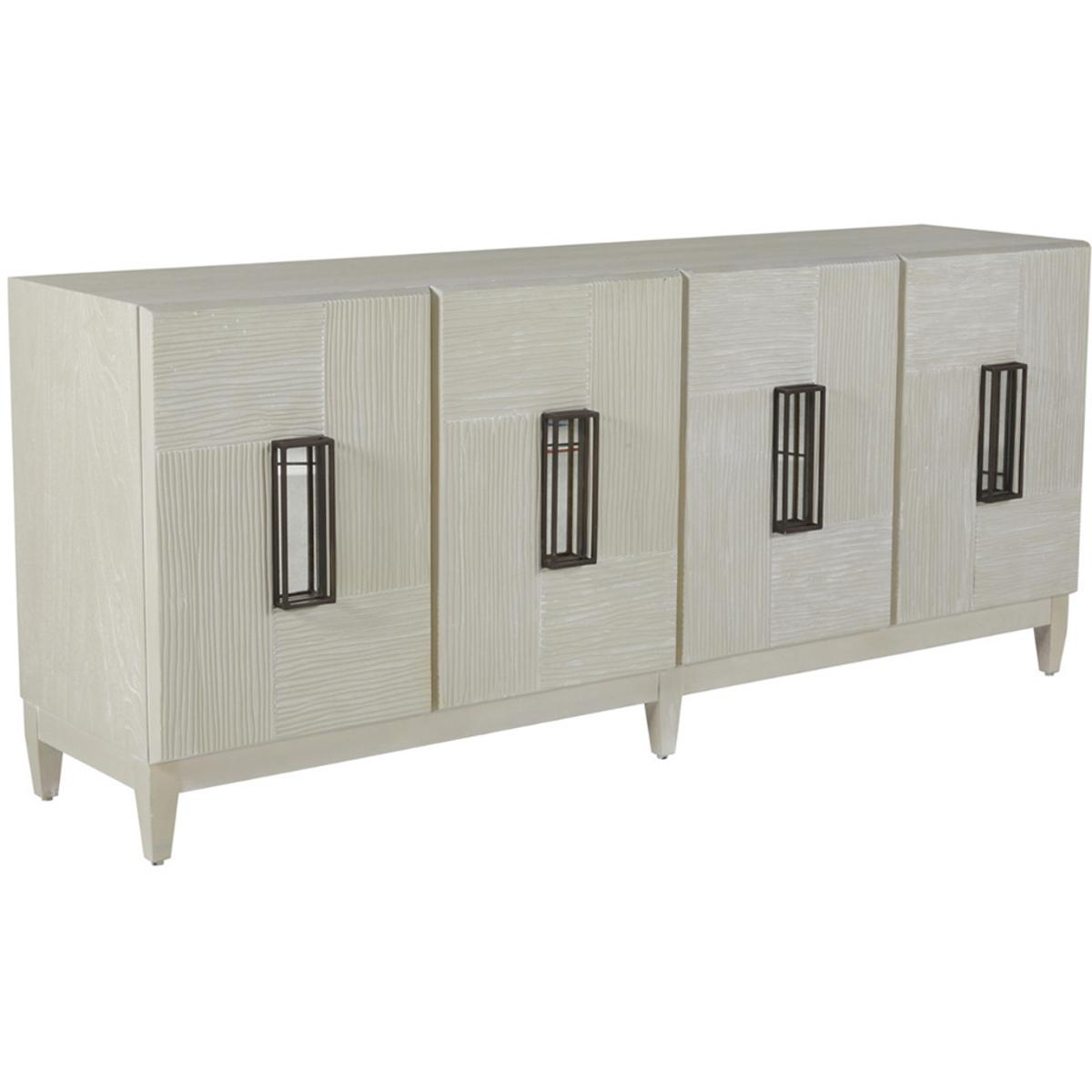 Gabby SCH-169320 Tilden Cerused White / Antique Bronze / Antique Mirror Cabinet