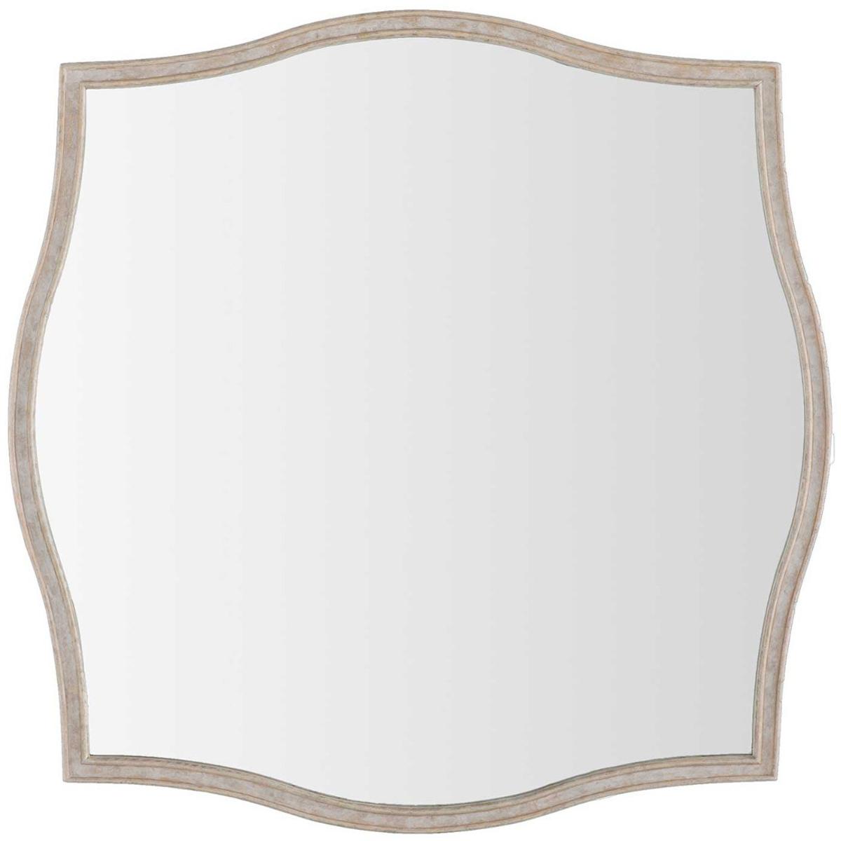 Gabby SCH175057 Artesia 36 X 36 inch Distressed White  Clear Mirror Mirror