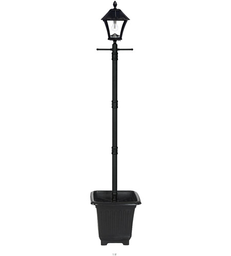 Gama Sonic 106bplsg0 Baytown Led 77, How To Install Outdoor Solar Lamp Post