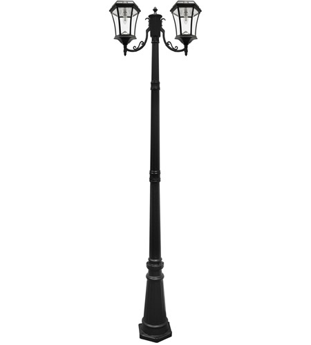 gama sonic victorian solar lamp post