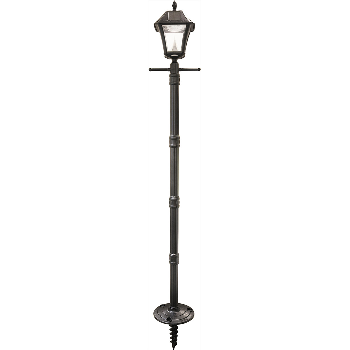 Gama Sonic 105SG01 Baytown II 83 inch Black Lamp Post Set, Solar