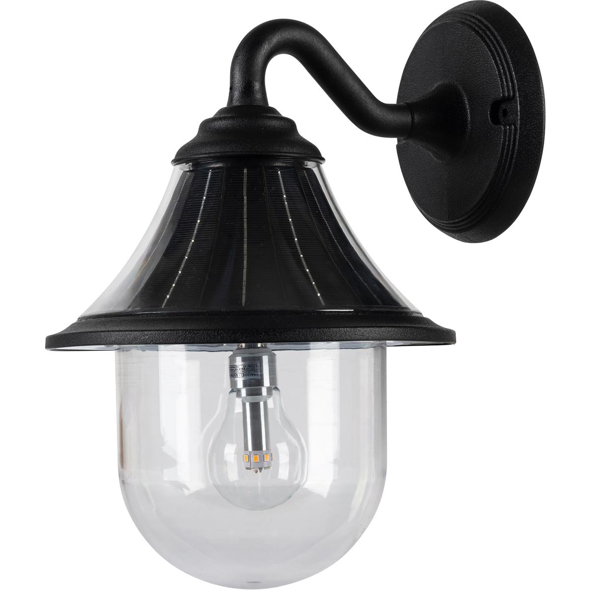 Gama Sonic 123010 Orion LED 13 inch Black Outdoor Wall Sconce, Solar