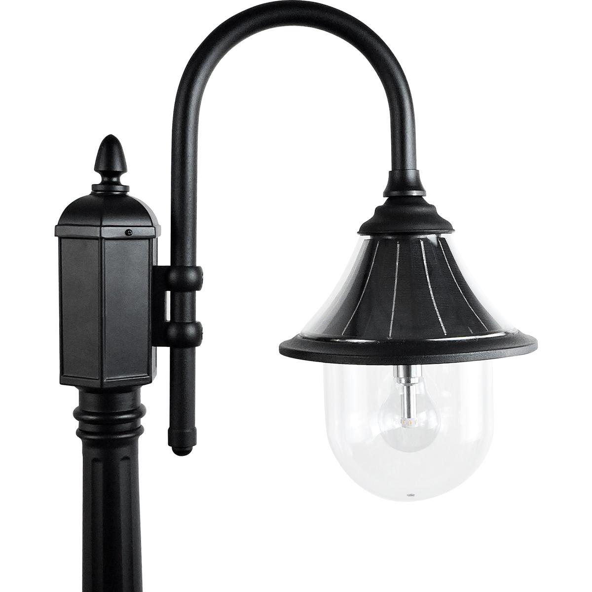 Gama Sonic 123BM50001 Orion 1 Light 94.63 inch Black Post Light, Solar