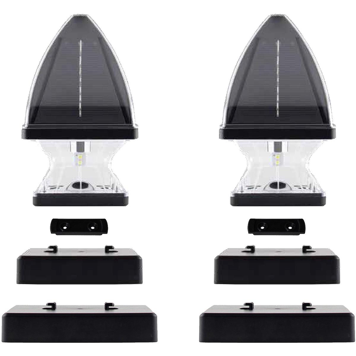 Gama Sonic 143IP2900KIT Gothic 1 Light 6.5 inch Black Post Light, Solar