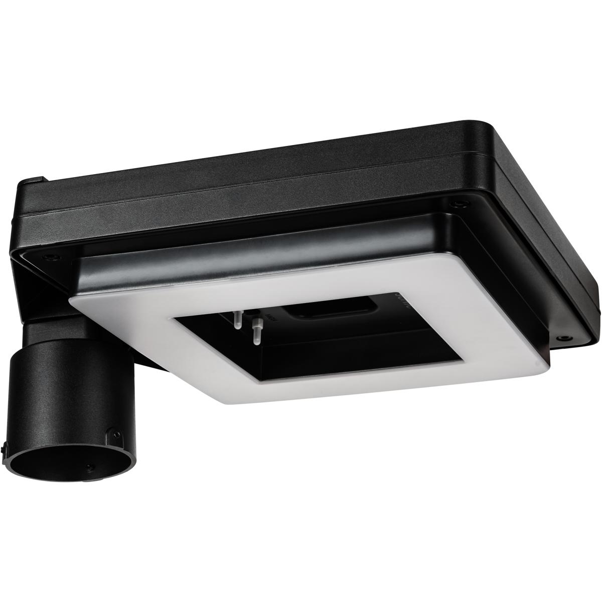 Gama Sonic 217I20012 Contemporary Square 1 Light 15 inch Black Post Light, Solar