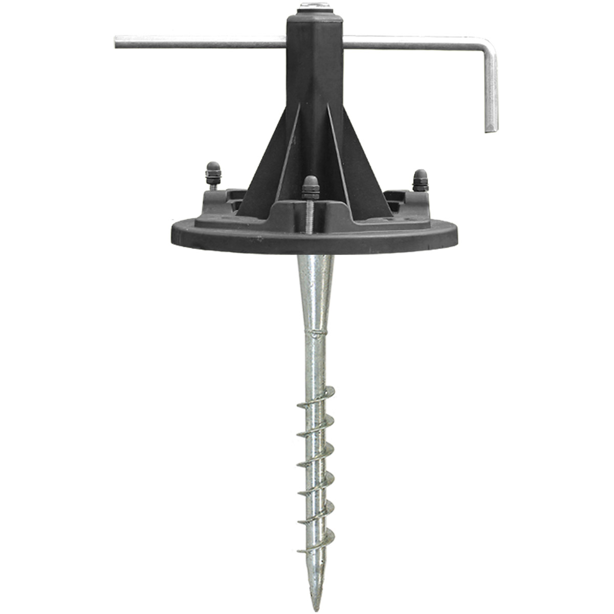 Gama Sonic 30001 EZ Anchor LED 24 inch Black Post Lighting, Easy Installation