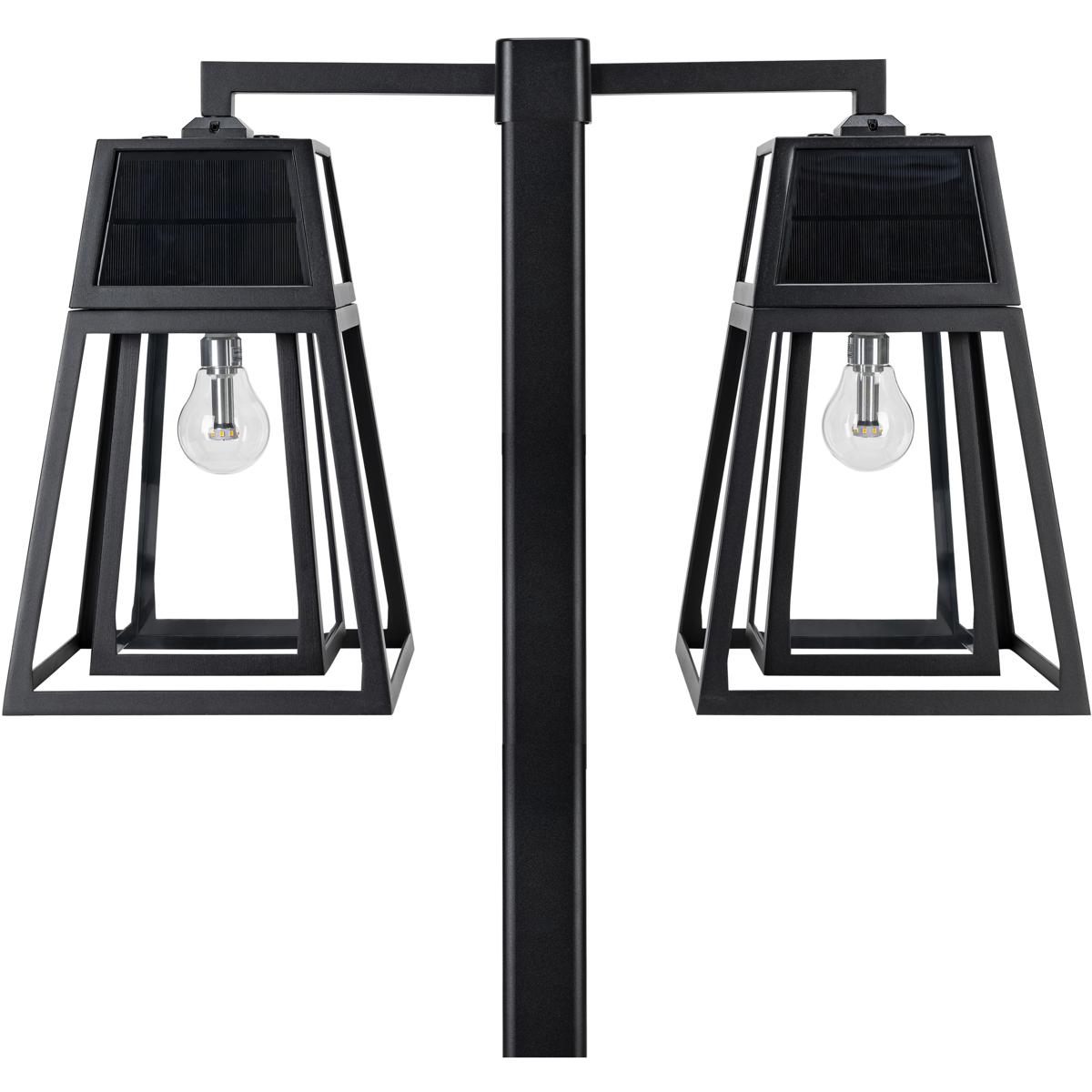Gama Sonic 66B50002 Aria 2 Light 98.38 inch Black Post Light, Solar