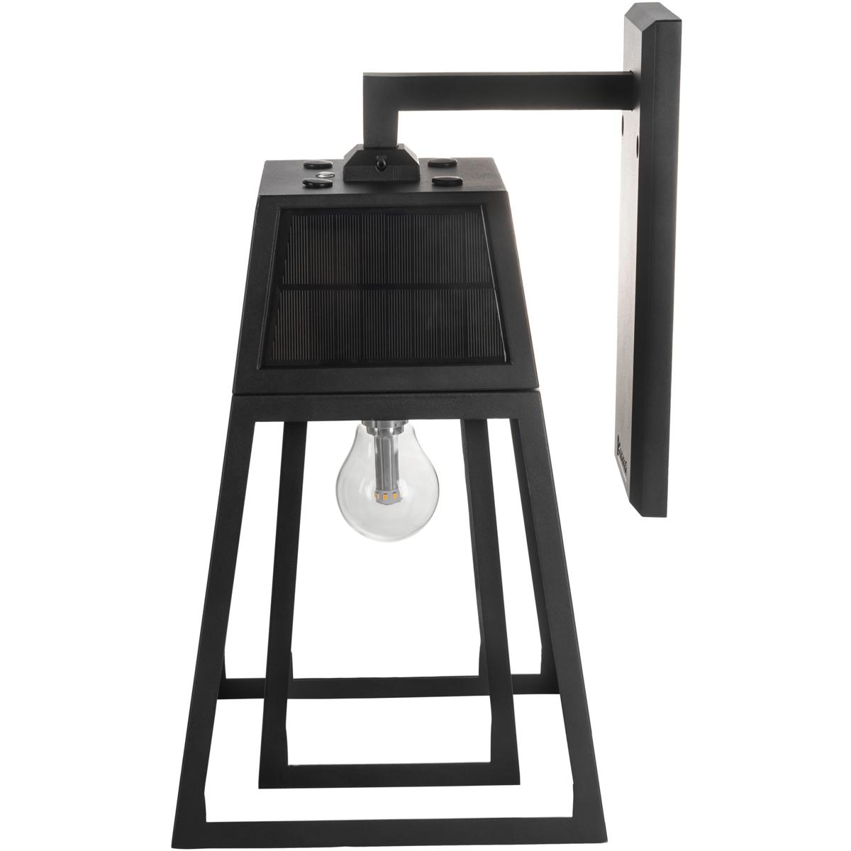 Gama Sonic 66B50010 Aria 1 Light 17 inch Black Solar Wall Light