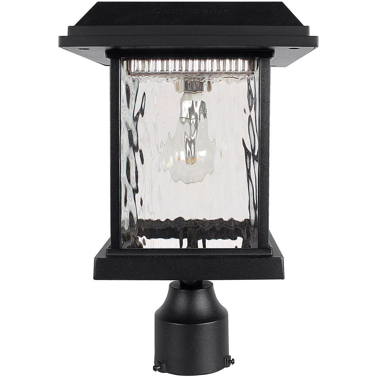 Gama Sonic 800012 Aspen LED 15 inch Black Post Light, Solar