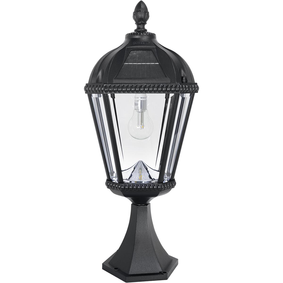 Royal Bulb Solar Light, GS Solar Light Bulb, Pier Mount, Black