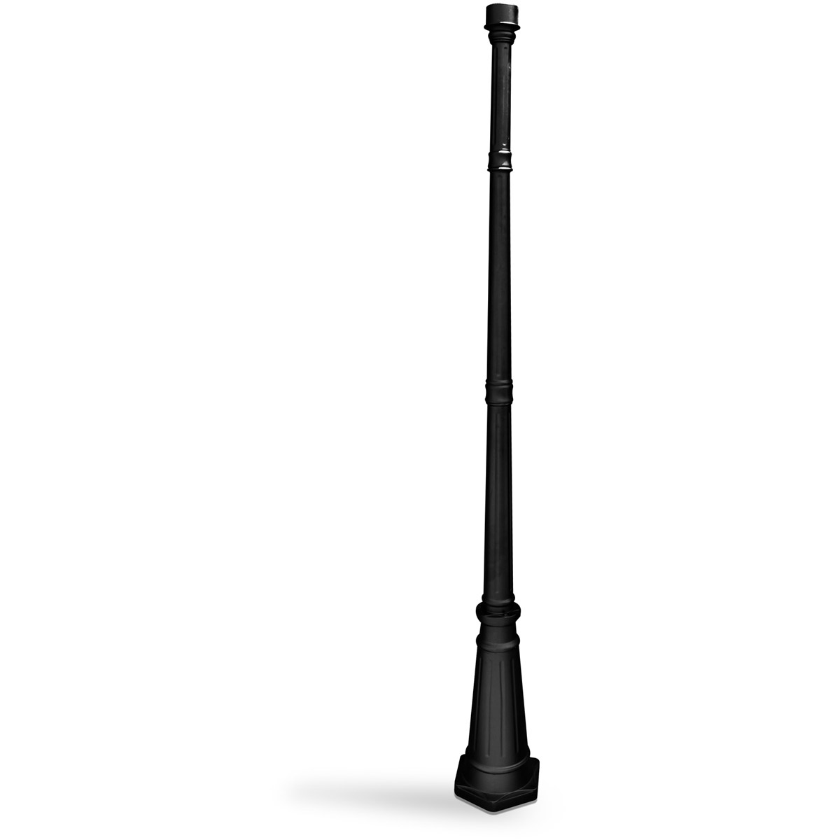 Gama Sonic DP55F0 Decorative Post 79 inch Black Post Lighting, Easy Installation