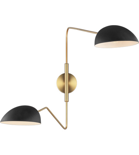Burnished Brass Swing Arm Sconce Wall Light, Wall Arm Lamp