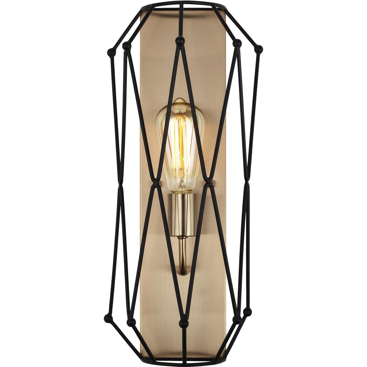 Visual Comfort Studio Collection 4134101EN7-848 Zarra 1 Light Satin Brass Wall Sconce Wall Light