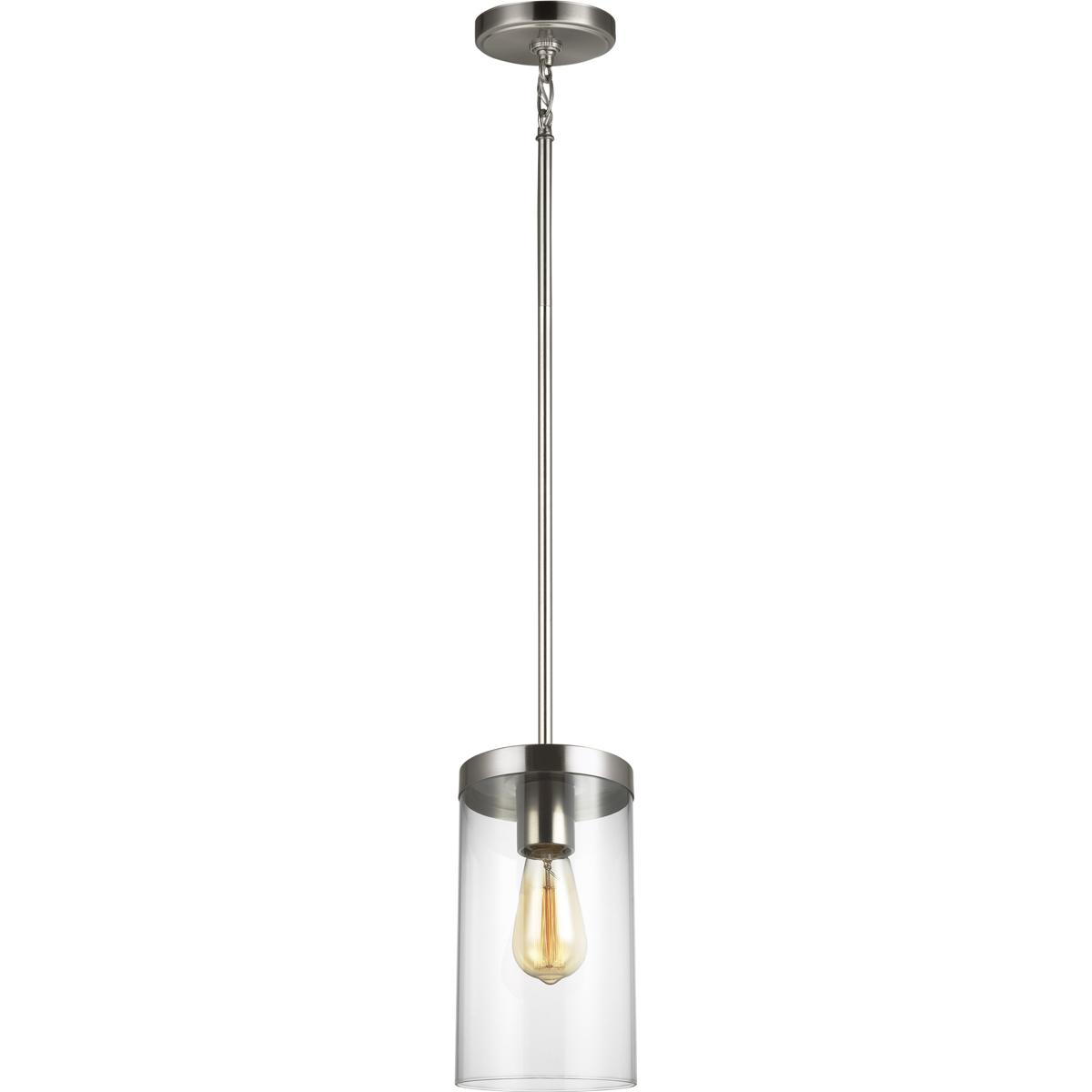 Visual Comfort Studio Collection 6590301-962 Sean Lavin Zire 1 Light 6 inch Brushed Nickel Pendant Ceiling Light