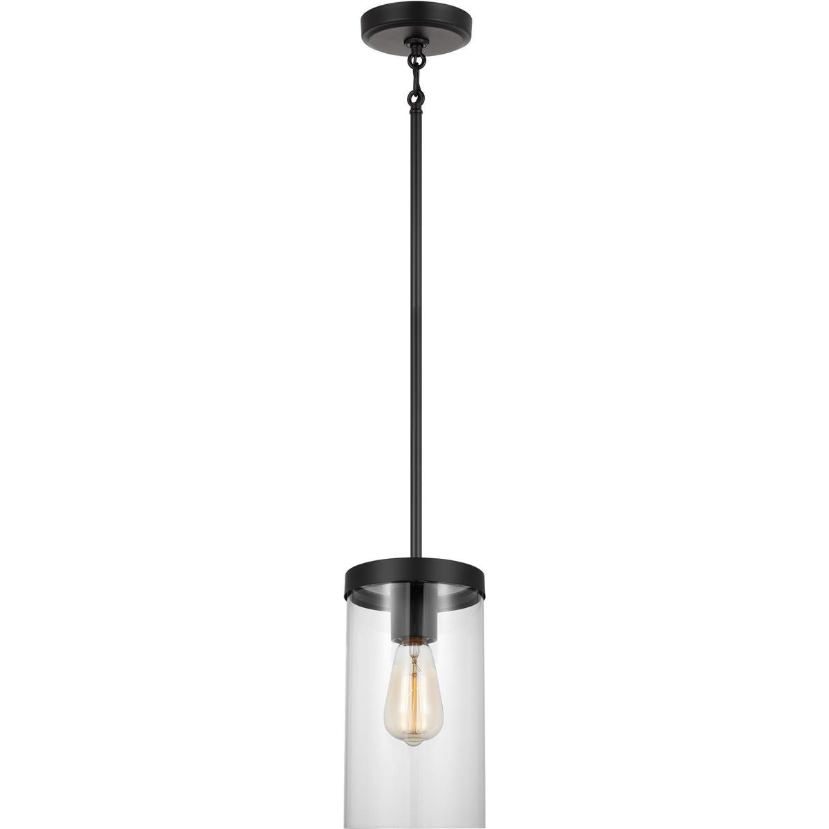 Visual Comfort Studio Collection 6590301EN7-112 Sean Lavin Zire 1 Light Midnight Black Pendant Ceiling Light