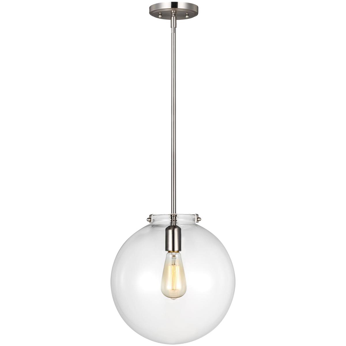 Visual Comfort Studio Collection 6692101EN7-962 TOB by Thomas O'Brien Kate LED 12 inch Brushed Nickel Pendant Ceiling Light