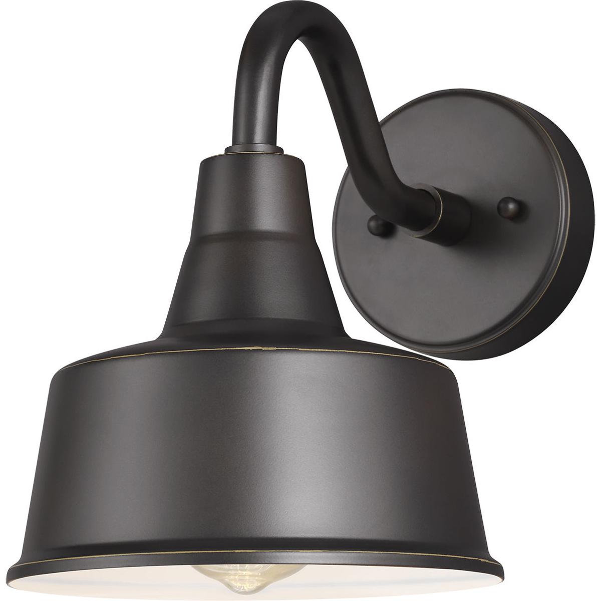 Visual Comfort Studio Collection 8537401EN3-71 Sean Lavin Barn Light 1 Light 10 inch Antique Bronze Outdoor Wall Lantern, Small