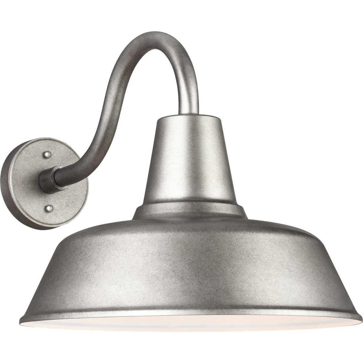 Visual Comfort Studio Collection 8837401-57/T Sean Lavin Barn Light 1 Light 15 inch Weathered Pewter Outdoor Wall Lantern