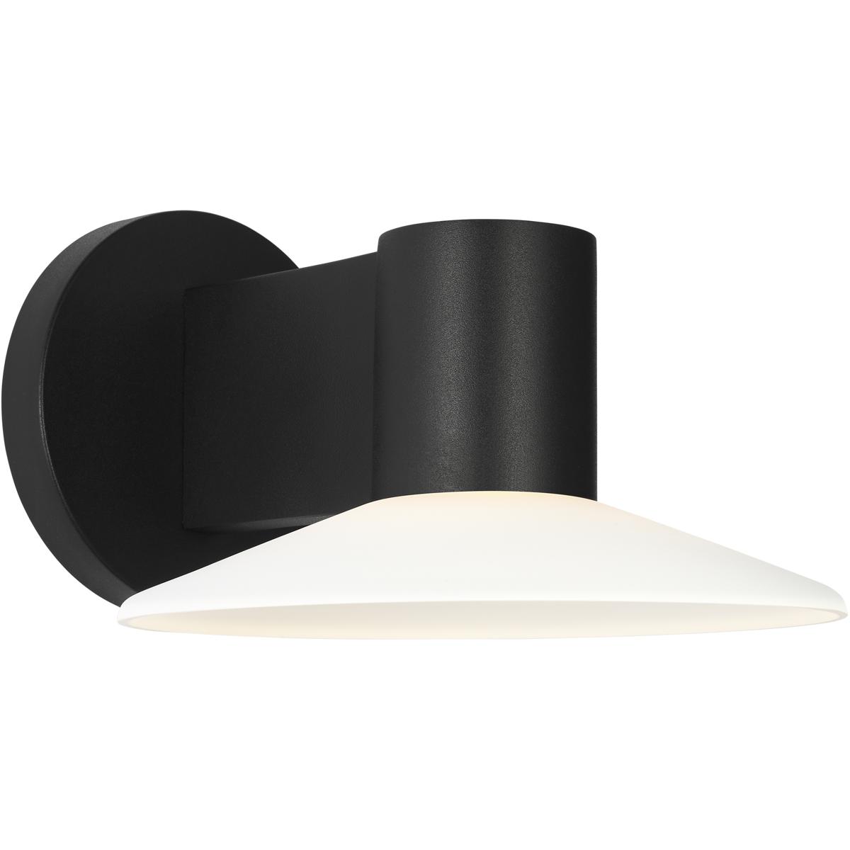 Visual Comfort Studio Collection BO1001TXB Barbara Barry Focal LED 5.25 inch Textured Black Outdoor Sconce