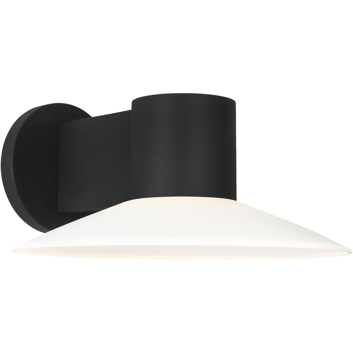 Visual Comfort Studio Collection BO1021TXB Barbara Barry Focal LED 8.5 inch Textured Black Outdoor Sconce